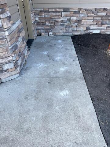 During: Charlie, our PolyLevel Foreman, and his crew worked hard to secure all the products throughout the basement.