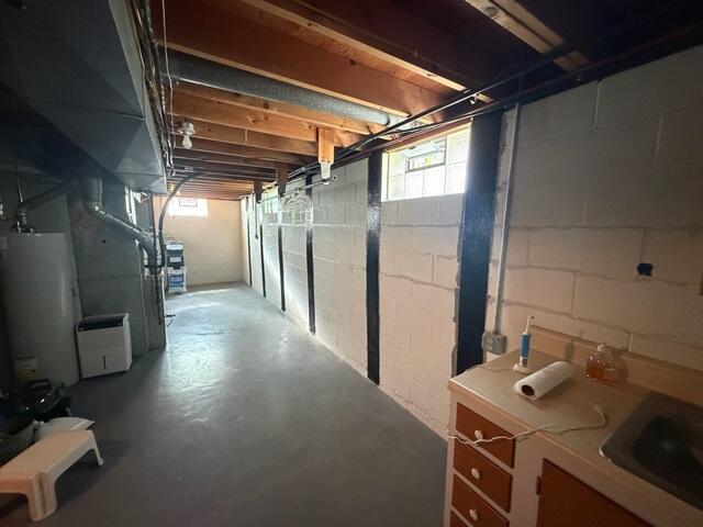 CarbonArmor fiber wall straps stabilize the bowing foundation wall quickly and with minimal disruption.