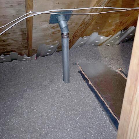 By encapsulating the ductwork with rigid foam board insulation and a radiant barrier, we sealed the leaks and helped keep the conditioned air cooler as it travels through the attic. Adding blown-in cellulose insulation to an R-60 level further reduces attic heat transfer, helping the trunk lines and ductwork operate more efficiently.