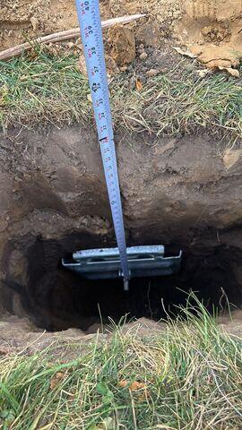 The earth anchor connected to the interior channel anchors