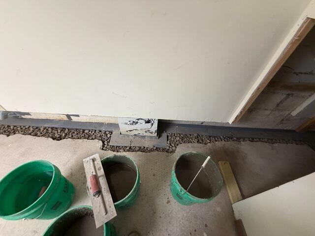 WaterGuard is designed to capture water seepage and drain it via the basement sump pump system, preventing minor leaks from ruining the drywall and carpeting again in the future.