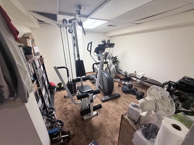 The home had a finished basement with a workout room that was prone to leaks and moisture along the baseboards.