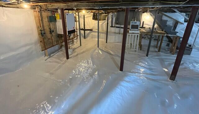 The home's basement is now completely encapsulated.