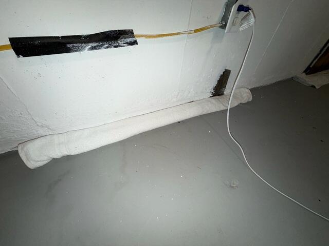 This wet basement will soon be turned into a useable, dry basement.