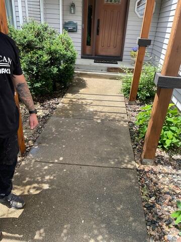 After our crew lifted the sunken slabs with PolyLevel