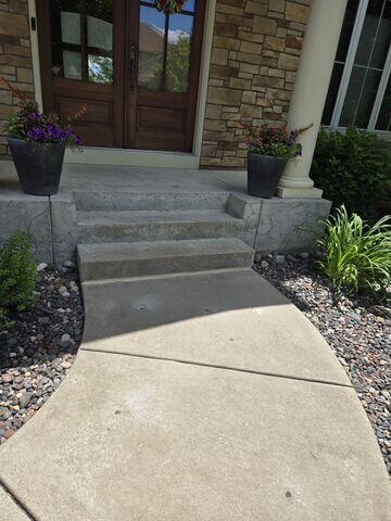 After our crew lifted the walkway with PolyLevel and sealed the joint with NexusPro