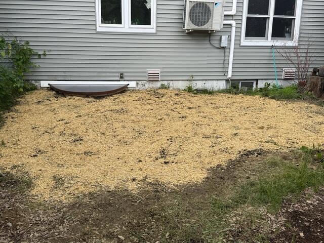 The outside of the egress window in Colchester, Vermont.
