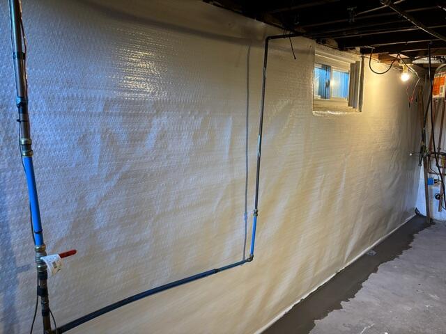 CleanSpace had been attached to the floors and WaterGuard installed along the perimeter of the floor