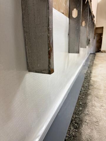 Waterguard system being installed in the church in Potomac, MD