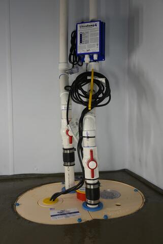 TripleSafe Sump Pump system that will gather all of the water and pump it outside of the home.