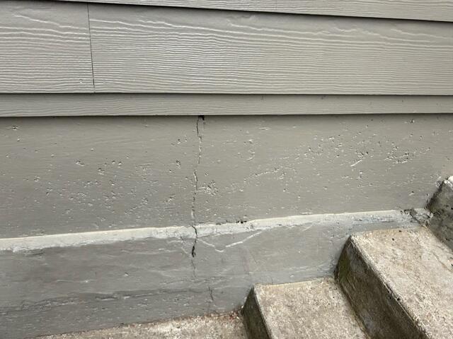 Exterior cracks