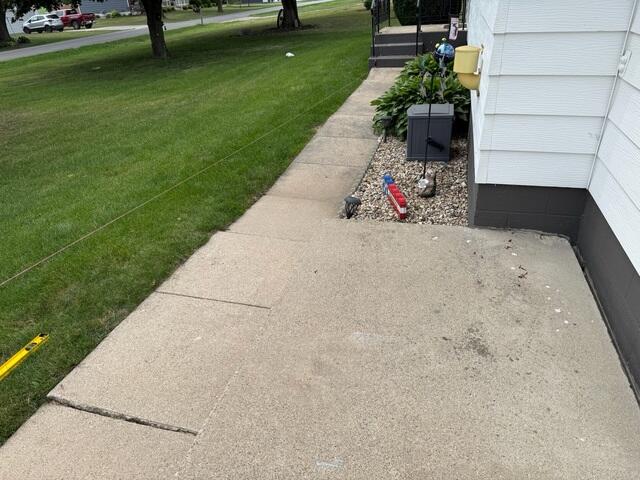 Before: The homeowner was worried that their uneven sidewalk was going to turn into a major tripping hazard.