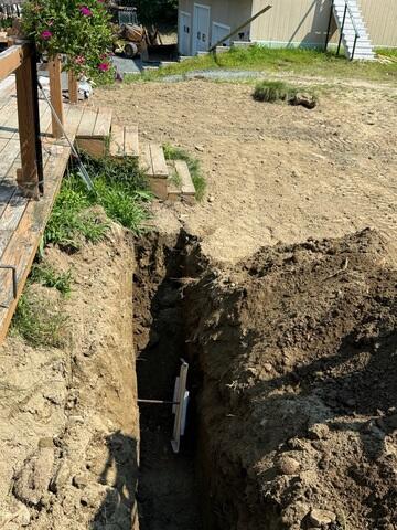 Exterior Earth Anchors: Buried outside the foundation in stable soil to provide the resistance needed to help hold the wall in place.
Steel Anchor Rods: Used to connect the interior wall plates to the exterior earth anchors and create the stabilizing force needed for the system to work.