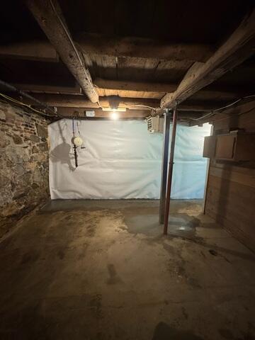 CleanSpace Wall System: Installed along the basement wall to help direct wall moisture into the drainage system and create a cleaner, brighter basement appearance.
Interior Drainage System: Designed to collect water from the basement perimeter and move it toward the sump pump before it can spread across the floor.