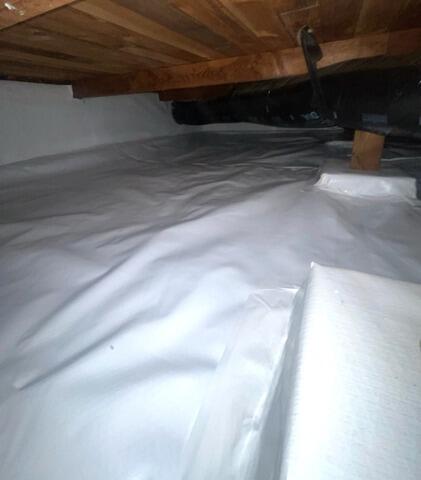 The finished Encapsulation! The entire space is now sealed, waterproofed, and insulated - no more smell, rodents, or moisture!