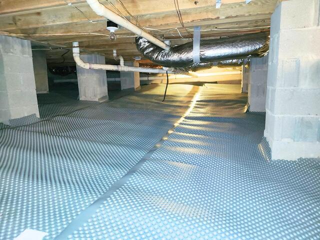 Layer of Drainage Matting