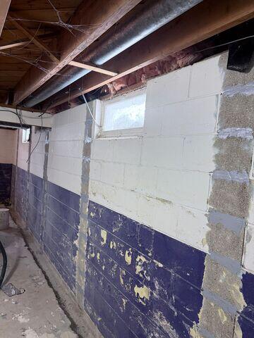 During: Our Foreman and his crew worked hard to secure all the products throughout the basement.