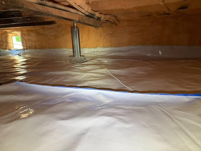 A cleaner, sealed, and structurally supported crawl space built for long-term moisture protection
