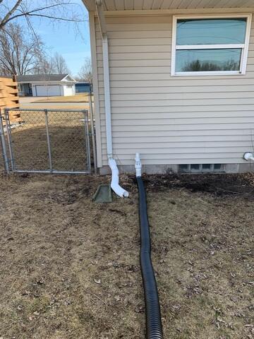 The IceGuard installed at the exterior of the home