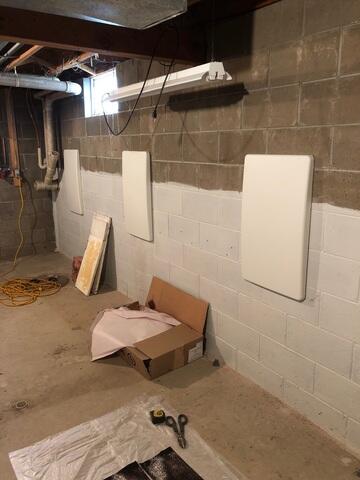 The Hide-Away-Cover placed over the GeoLock wall anchors