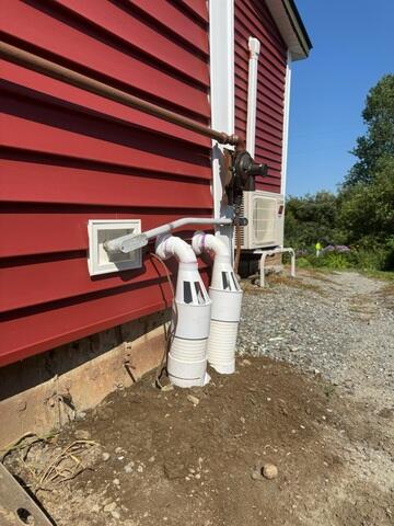 IceGuard Discharge Line Protection
IceGuard was installed on the exterior discharge line to provide an emergency outlet for water if the buried discharge line ever becomes blocked or frozen during cold Vermont weather.