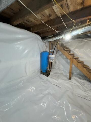 CleanSpace® Encapsulation System - A durable liner used to isolate the basement from damp surfaces below while creating a cleaner, brighter, and more usable environment.