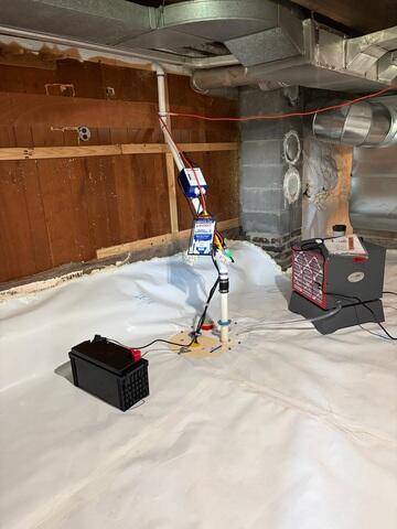 • TripleSafe® Sump Pump System - Provides three levels of sump pump protection in one system, including primary pumping capacity, additional protection during high-water conditions, and battery-backup protection during power outages.

• SaniDry™ Dehumidifier - A high-performance basement dehumidification system designed to automatically remove excess moisture from the air and maintain comfortable humidity levels