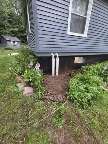 IceGuard® - Installed on the exterior sump discharge line to provide an emergency outlet for pumped water if the buried discharge line freezes or becomes blocked.