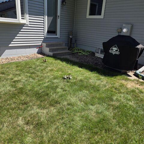The side walkway where it started sloping