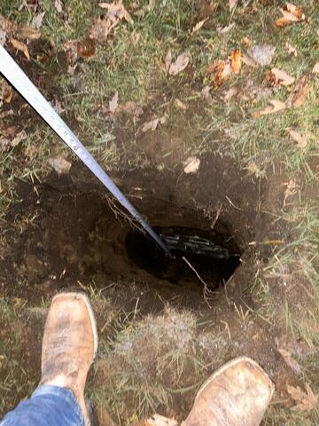 The earth anchor is placed and connected to the interior wall plate