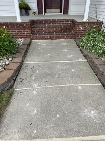 After: The homeowner was delighted to know their walkway was properly lifted and leveled.
