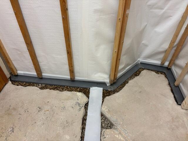 During: Our Foreman, Juan, and his crew successfully secured all the products throughout the basement.