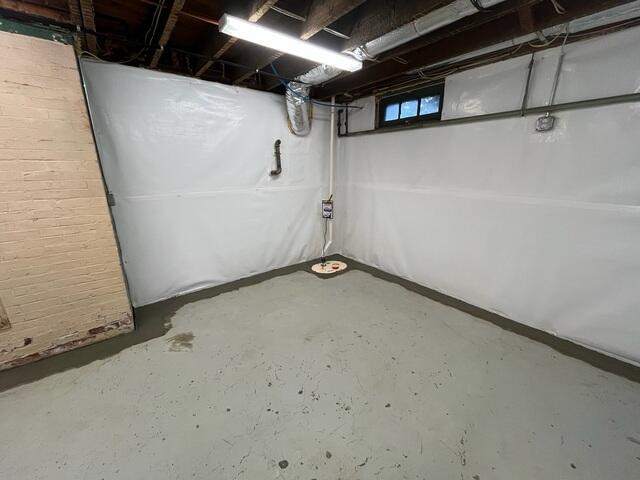 SuperSump Plus and CleanSpace Wall with WaterGuard hidden under the fresh concrete.