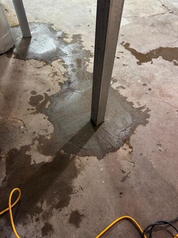 During: Our Foreman, Roel, and his crew secured all the foundation repair products throughout the basement.