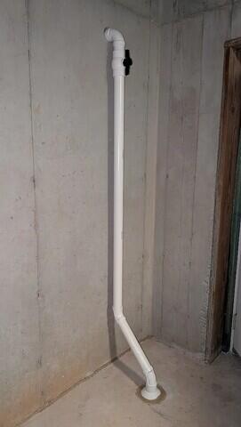 A second extraction point in the storage area successfully provides an additional reduction in the radon levels.