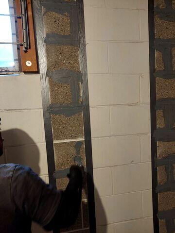 The adhesive walk placed first