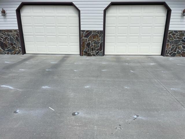 During: Our Foreman, Charlie, and his crew successfully secured all the products throughout the driveway.