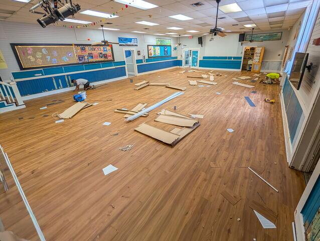 Comprehensive structural restoration ensuring safety, structural integrity, and zero academic disruption. Flooring, joist, and girder replaced executed across two phases, each addressing a different section of the building.