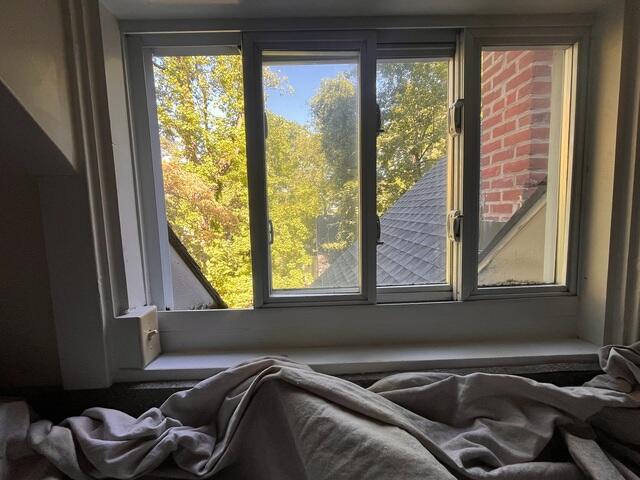 Inside view of the leaking window