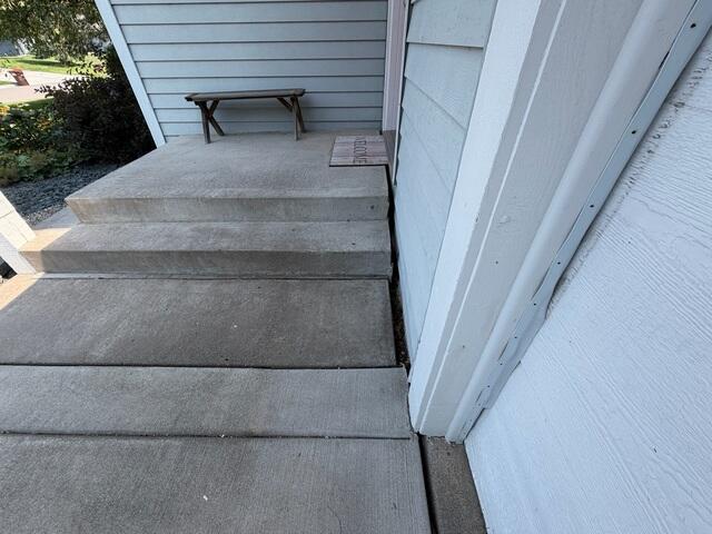 Another angle where its parting from the foundation