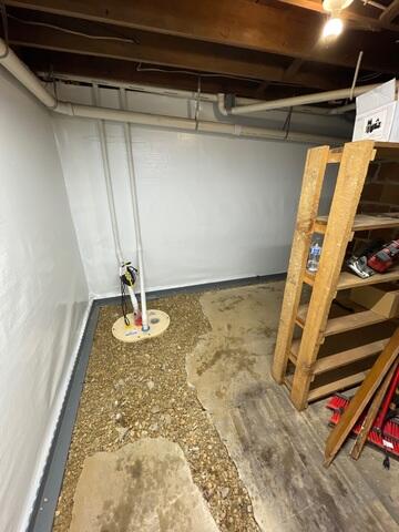 CleanSpace has been attached to the walls. WaterGuard was added along the edges of the floor and backfilled. TripleSafe was installed and connected to the IceGuard installed on the exterior of the home.
