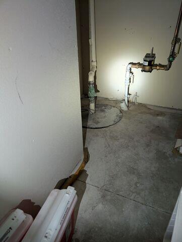 Before: Our Design Specialist, James, and his crew recommended securing several waterproofing products throughout the basement.