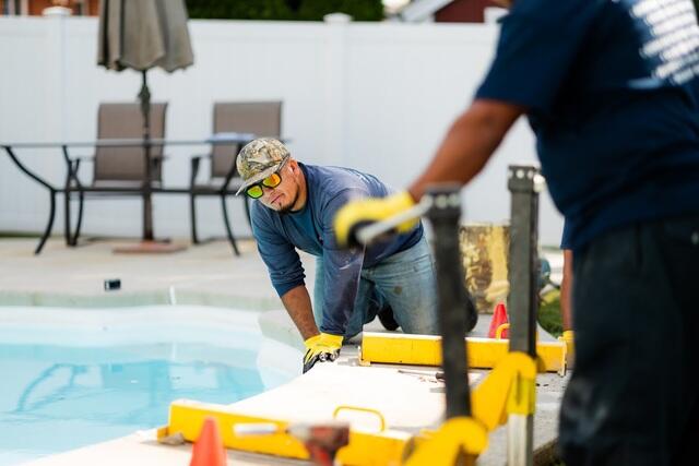 PolyLevel is an expanding polyurethane material that is injected beneath settled concrete, where it expands to fill voids and help raise and stabilize the slab.