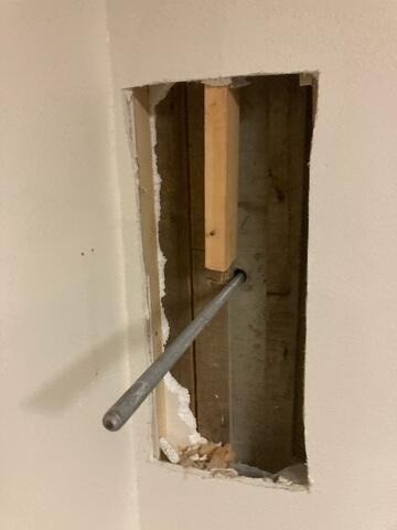 During: Our Foreman, Emmanuel, and his crew traveled to the home to begin the project.