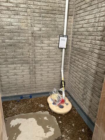 During: Our Foreman, Kiko, and his crew worked hard to secure all the products throughout the basement.