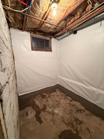 During: Our Foreman, Chris, and his crew worked hard to secure all the products throughout the basement.