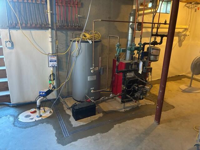SuperSump Plus system with UltraSump, CleanSpace Wall, and TrenchDrain.