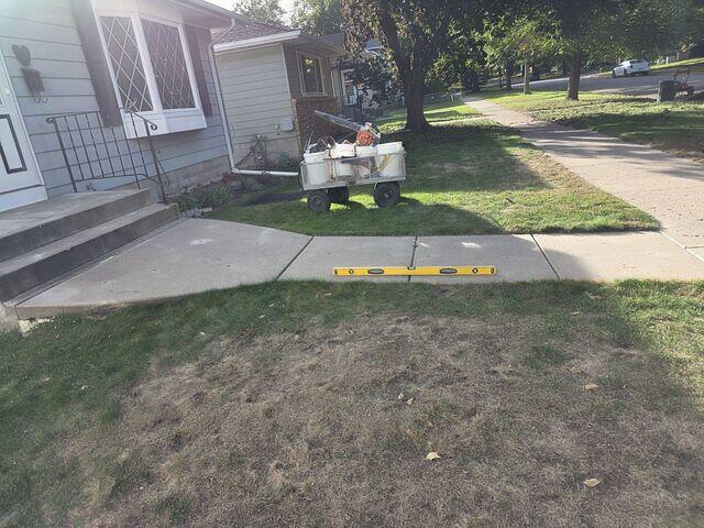 After our crew lifted and leveled the walkway with PolyLevel