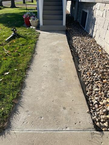 During: Our Foreman, Charlie, and his crew worked hard to secure all the concrete leveling products.