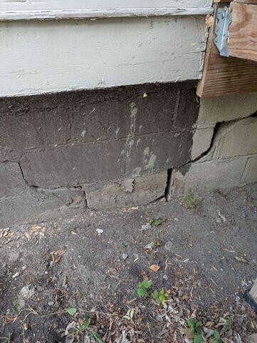 Our Design Specialist, James, recommended securing several foundation-repair products to prevent the issues from worsening.